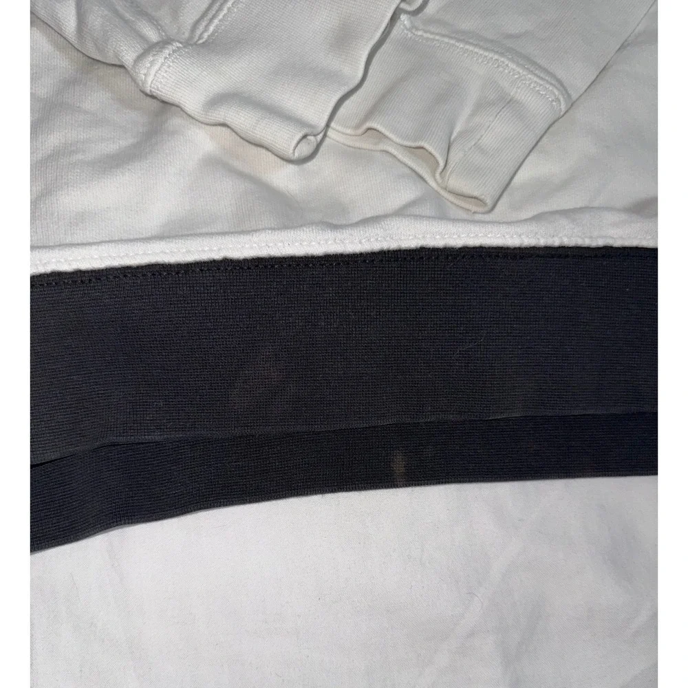 American Eagle AE USA White Black‎ Graphic Pullover Hoodie Mens Size XS